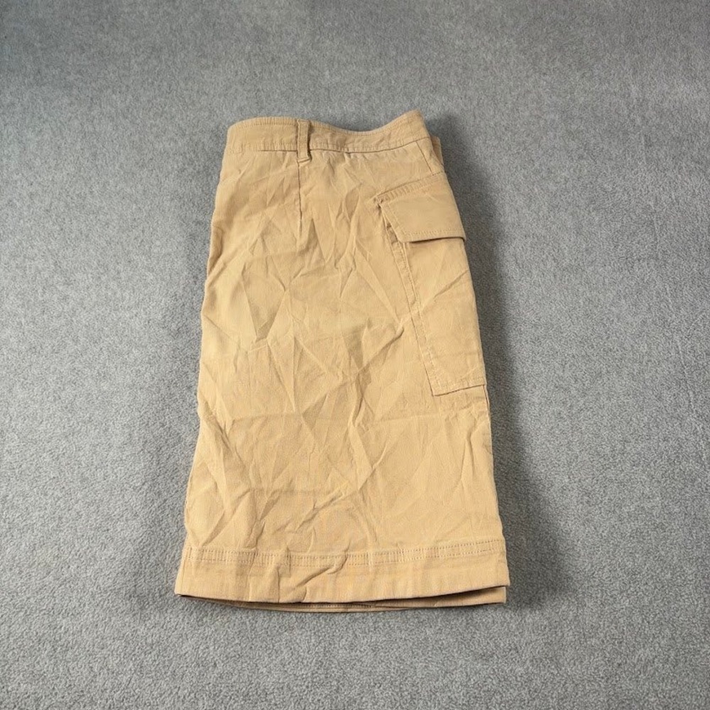 Maeve Anthropologie Cargo Skirt Womens L Tan Solid Utility Gorpcore Mini